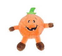 ZippyPaws - Halloween Holiday Brainey Squeak Plush Dog Toy - Pumpkin