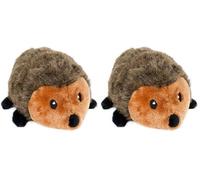 ZippyPaws Hedgehog Squeaky Plush Dog Toy, Small (Pack of 2)