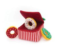 ZippyPaws Holiday Burrow™ - Donutz Box - No-Stuffing Squeaky Dog Toy