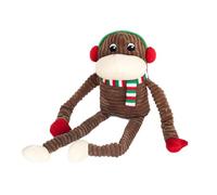 ZippyPaws Holiday Crinkle Monkey - XL
