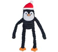 ZippyPaws Holiday Crinkle - Penguin Large Dog Plush Toy for Dogs