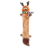ZippyPaws Holiday Jigglerz Squeaky Reindeer Plush No Stuffing Dog Toy