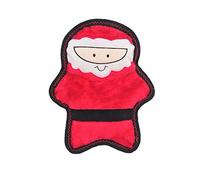 ZippyPaws - Holiday Z-Stitch Extra Tough No Stuffing Plush Dog Toy with Squeaker, Santa
