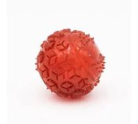 ZippyPaws Holiday ZippyTuff Squeaker Ball - Red Small - No-Stuffing Squeaky Dog Toy