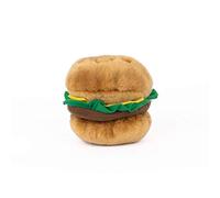 ZippyPaws NomNomz - Hamburger Dog Plush Toy for Dogs
