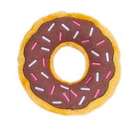 ZippyPaws - Original Donutz No Stuffing Squeaky Plush Dog Toy - Chocolate