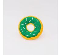 ZippyPaws - Original Donutz No Stuffing Squeaky Plush Dog Toy - St. Patrick's Shamrock Green