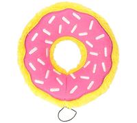 ZippyPaws - Original Donutz No Stuffing Squeaky Plush Dog Toy - Strawberry