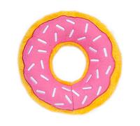 ZippyPaws - Original Donutz No Stuffing Squeaky Plush Dog Toy - Strawberry