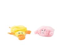 ZippyPaws Squeakie Pads - 2-Pack, Duck, Pig