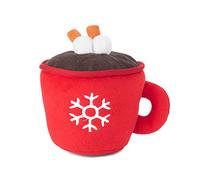 ZippyPaws - Stuffed Plush Dog Toy with Squeaker - Holiday Hot Cocoa