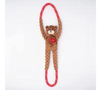 ZippyPaws Valentine's RopeTugz - Bear Dog Pet Supply for Medium/Large Dogs