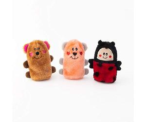 ZippyPaws Valentine's Squeakie Buddies - 3-Pack
