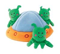 ZippyPaws Zippy Burrow - Aliens in UFO Dog Interactive Puzzle Toy for Dogs