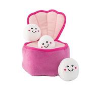 ZippyPaws Zippy Burrow - Pearls in Oyster Dog Interactive Puzzle Toy for Dogs