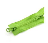 Zips 5 Pcs 80/90/100/120/150cm Double Silders Zipper Open-End Auto Lock Two-Way Double Open Zip for Jacket DIY Sew (Color : Fluorescent, Size : 150CM_5#)