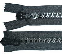 ZIPS Black Chunky Teeth Plastic Two Way Open END, Numb 8 Heavy Duty (26" to 32") (30 inches)