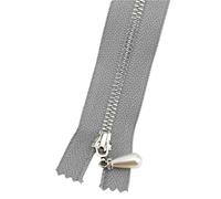 Zips for Sewing 10/15Pcs 15-70cm 3# Zipper Open&Close-End Auto Lock Gold Pearl Slider DIY Bag Purse Dress Decor Zip Sewing Accessory(D,CloseEnd-No3-20cm,10Pcs)