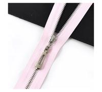 Zips for Sewing 10Pcs 15-70cm Zippers Auto Lock Decoration Zipper for Bags Jacket Clothing Zips Tailor Repair Sewing Accessories(B89-Pink,OpenEnd-No3-70cm)