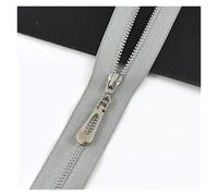 Zips for Sewing 10Pcs 15-70cm Zippers Auto Lock Decoration Zipper for Bags Jacket Clothing Zips Tailor Repair Sewing Accessories(B89-Grey,OpenEnd-No3-70cm)