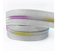 Zips for Sewing 2pc 1-5M 5# Nylon Zipper Tape with Zippers Slider for Bag Clothing Coil Zips Pulls Decoration Zip Repair Kit DIY Sewing Accessories(Chocolate Color,5Meters)