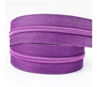 Zips for Sewing 2pc 1-5M 5# Nylon Zipper Tape with Zippers Slider for Bag Clothing Coil Zips Pulls Decoration Zip Repair Kit DIY Sewing Accessories(D,3.0Meters)