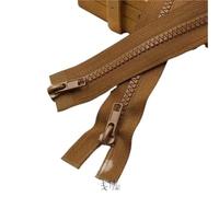 Zips for Sewing 3pc 5# Resin Zippers Double Slider Open Ended Zipper for Sleeping Bags Sofa Garments Craft Sewing L: 50/60/70/80/100/150/200cm200cm(Light Coffee,70cm x 1pc)