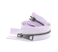 Zips for Sewing 5/10 Pcs 30/40/50/60/70/80 cm 5# Colorful Open end Double Sliders Black Metal Zipper DIY Handcraft Pocket Cloth(Purple,60cm,10 Pcs)