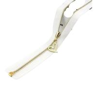 Zips for Sewing 5/10Pcs 3# Sewing Zipper 15-70cm Close/Open End Zippers Purse Clothes Zip Decor Zips Closure Repair Kit Accessories(WhiteGold,25cm-Close-End,10Pcs)