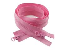 Zips for Sewing 5# 1Pc Colorful Resin Zipper 80-150cm Open-End Zippers Clothing Decor Zip Backpack Closure Zips Luggage Sewing(Pink,No5-150cm)