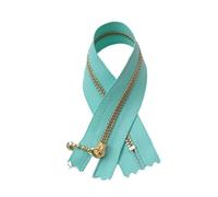 Zips for Sewing 5 pcs 3# Gold Metal Zipper Close-end Zip 12/15/20cm for Jeans Bags Sewing Tailor Garments Handbag Craft DIY Accessories(5pcs Green,12cm)