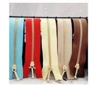 Zips for Sewing 5 pcs 3# Gold Metal Zipper Close-end Zip 12/15/20cm for Jeans Bags Sewing Tailor Garments Handbag Craft DIY Accessories(Mixed Colors 4,15cm)