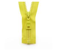 Zips for Sewing 5# Resin Zipper 5pcs Open End Zip for Jacket Black Sleeping Bag Tent Accessories Zipper DIY Garment Sewing Zips 55/60/70/80/90cm(Yellow,90cm)