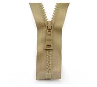 Zips for Sewing 5# Resin Zipper 5pcs Open End Zip for Jacket Black Sleeping Bag Tent Accessories Zipper DIY Garment Sewing Zips 55/60/70/80/90cm(Khaki,70cm)