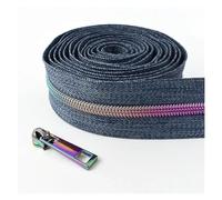 Zips for Sewing 5# Zipper Tape by The Meter Nylon Zipper Sliders Bag Shoes Zip Pulls Closures Plastic Coil Zips Repair Kit DIY Sewing Accessory(ZA481ZT139,2Meter2PcsSlider)