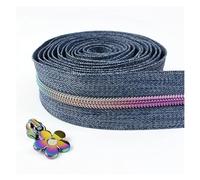 Zips for Sewing 5# Zipper Tape by The Meter Nylon Zipper Sliders Bag Shoes Zip Pulls Closures Plastic Coil Zips Repair Kit DIY Sewing Accessory(ZA481ZT199-13,2Meter2PcsSlider)