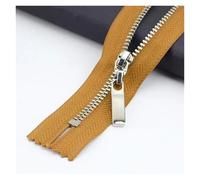 Zips for Sewing 6Pcs 3# Zippers for Jacket 15-30cm Close-end Zip Garment Pocket Decor Zipper Closure Repair Kit DIY Bag Sewing Accessories(Camel0Silver,18cm-3Pcs)