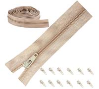 Zips for Sewing, Continuous Zipper Roll, Continuous Zips for Sewing, for DIY Sewing Tailor Craft Bag for Sewing Heavy Duty Trimmable