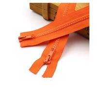 Zips for Sewing Double Ends Zippers 5# Resin Zipper 5pcs Open End 50/60/70/80/120/150/200cm for DIY Sleeping Bags Sofa Garments Craft Sewing(Orange,60cm)