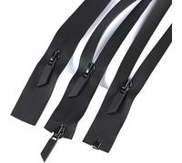 Zips for Sewing, Open-Ended Zip,1pcs 5# Invisible Waterproof Zipper,Single and Double Open Zipper for DIY Sewing Down Jackets (Color:No. 5 Black Double-Opening 90 cm) (Color:No. 5 Black S (C (Color