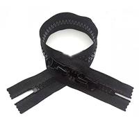 Zips for Sewing， Open-Ended Zip Fasteners,Coil Zippers,NO.10 Durable Resin Double Opening Large for Sewing Head Two-Way Cotton Coat Long Down Jacket Accessories(100cm)