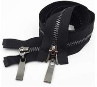 zips,Open-Ended Zip, Zip Fasteners Coil Zippers Seam Rippers Sewing Tools, 80/100/120CM(Black Black Teeth,120CM)