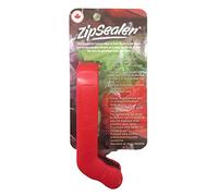 ZipSealer- The Original Zipper Lock Bag Sealer. The Easiest & Fastest Way To Seal Zipper Lock & Zip Top Bags. Patented. (Red)