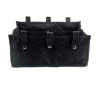 ZipSeven Rollator Storage Under Seat Bag Folding Underseat Walker Pouch Fabric Rollator Basket Accessories for 4 Wheels Walker for Senior (Black)