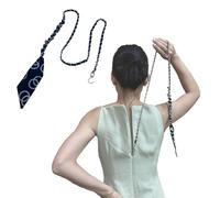 ZipSeven Zipper Puller for Dress and Boots Zipper Helper Zip Up and Down Pull Assistant with Easy Zip Aid Puller by Yourself with Jewelry (Black, Standard)