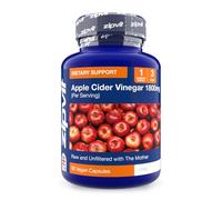 Zipvit Apple Cider Vinegar with Mother 1800mg, 90 Vegan Capsules, Raw & Unfiltered ACV, High Strength, No Aftertaste