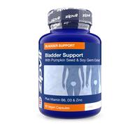 Zipvit Bladder Support with Pumpkin Seed & Soy Germ Extracts,Enriched with Vitamins D3, B6 & Zinc. 60 Vegan Capsules for Men and Women.