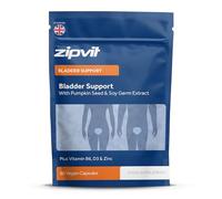 Zipvit Bladder Support with Pumpkin Seed & Soy Germ Extracts,Enriched with Vitamins D3, B6 & Zinc. 60 Vegan Capsules for Men and Women. Eco-Friendly Pouch