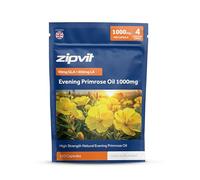 Zipvit Evening Primrose Oil 1000mg Per Capsule, High Strength Omega 6 GLA & LA, Cold Pressed, 120 Softgel Capsules, 4 Months Supply, Eco-Friendly Pouch