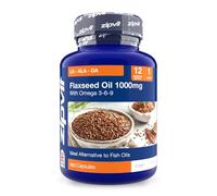 Zipvit Flaxseed Oil Capsules, Cold Pressed Omega 3 6 9 Capsules, 12 Month Supply, Alternative to to Fish Oils